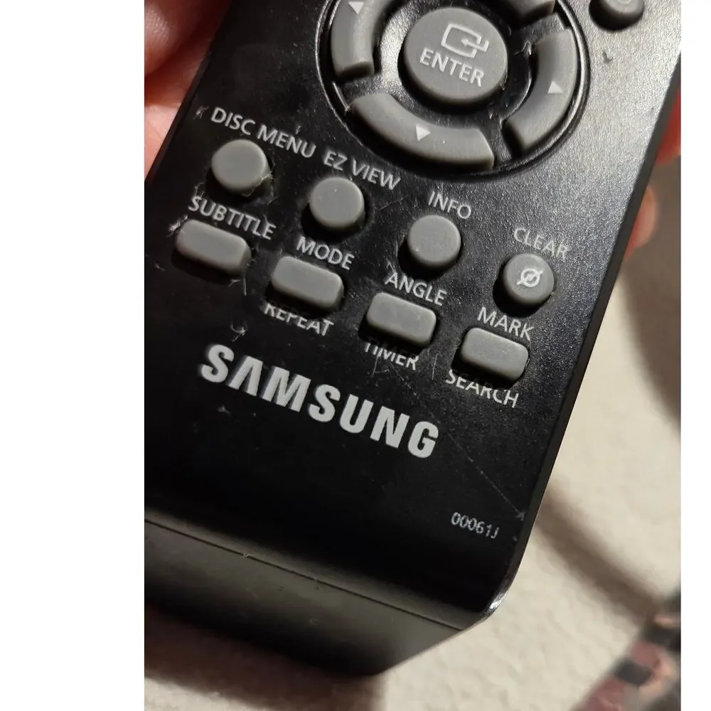 00061J Samsung DVD VCR Remote Control DVD-V9700 DVD-V9800